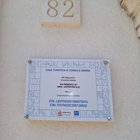 Casa Turistica Di Torino E Annina * Copertino